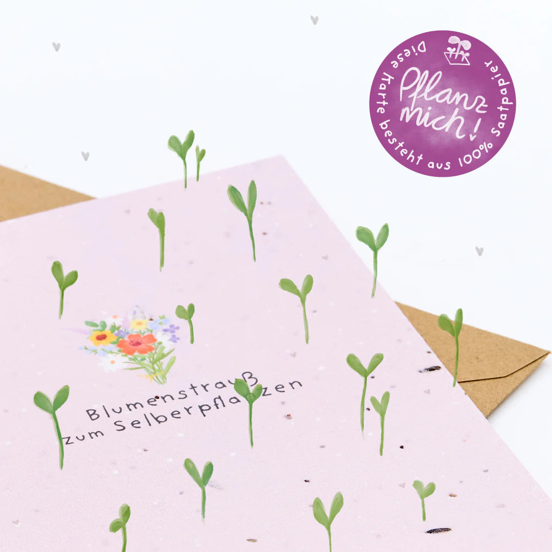 Salutations florissantes pour chaque occasion : set de 9 cartes de vœux