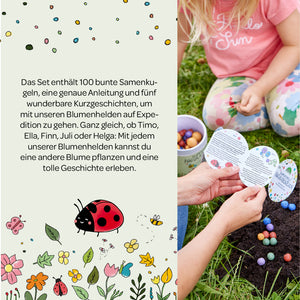 Description du contenu de nos enfants fleurs
