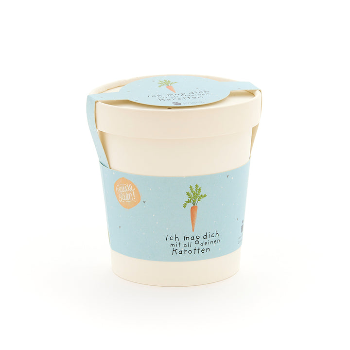 Kit de culture de carottes « Je t'aime avec toutes tes carottes »