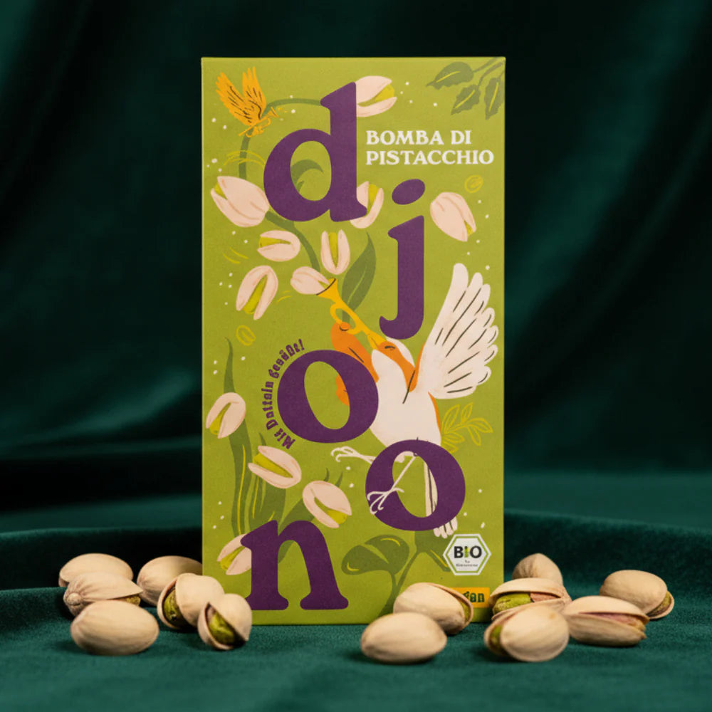 Chocolat aux dattes : Bomba di Pistacchio (Bio)