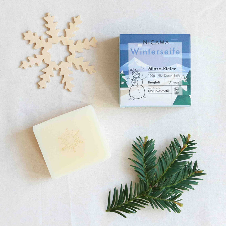 Savon d'hiver menthe/pin