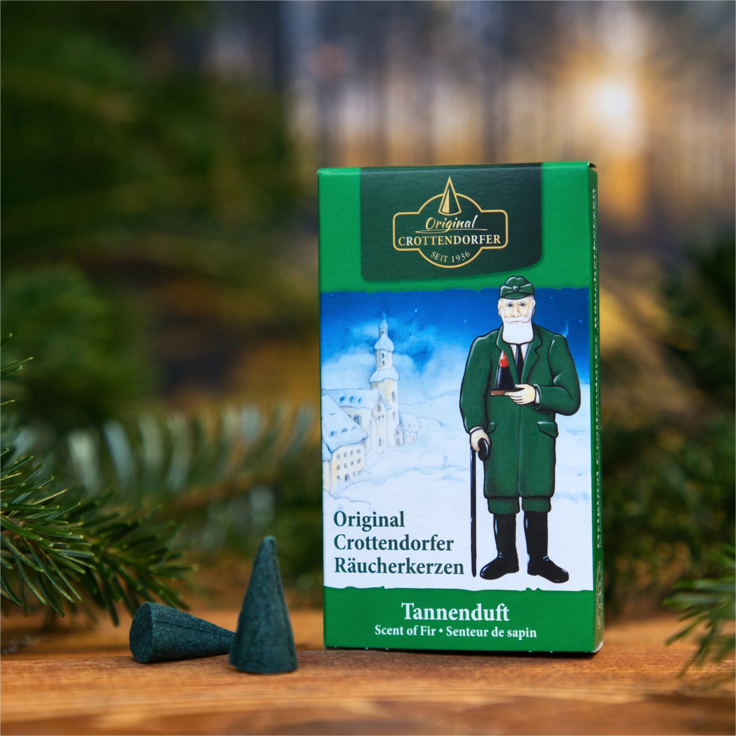 Bougies d'encens parfum sapin