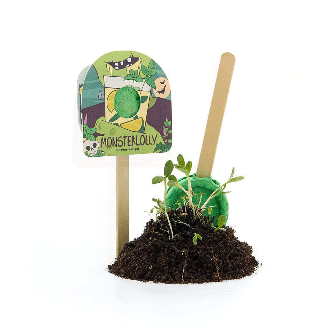 Halloween - sucette monstre - menthe