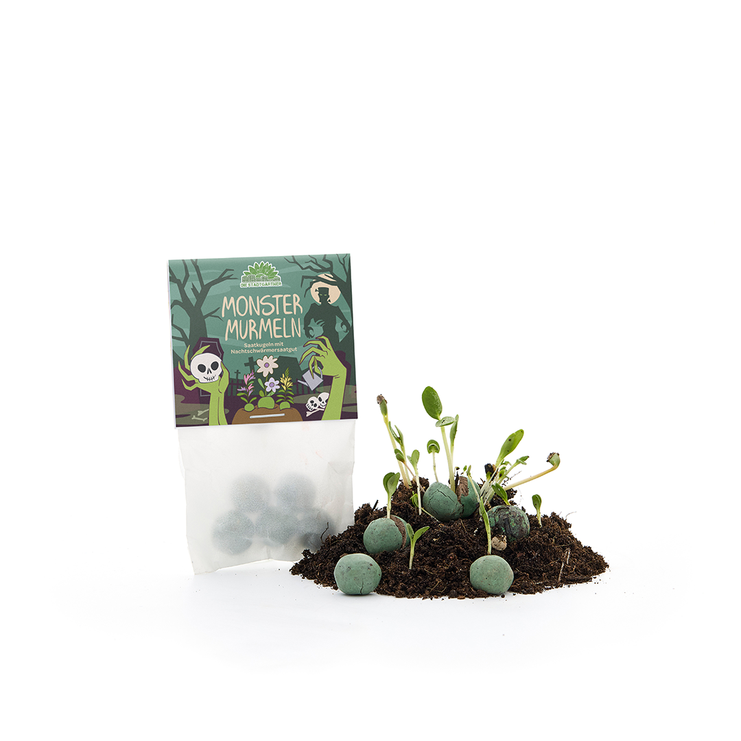 5 billes de fleurs dans un sachet "Billes monstres"