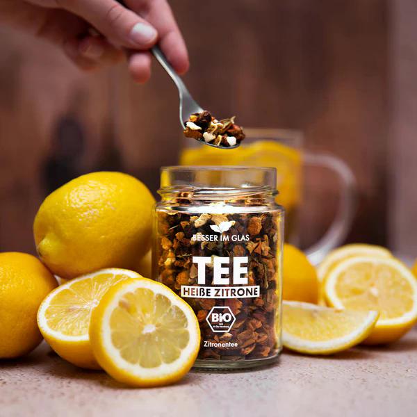 Thé chaud au citron bio