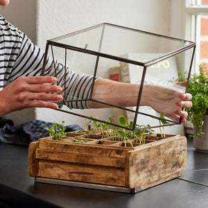Le couvercle en verre peut être facilement retiré