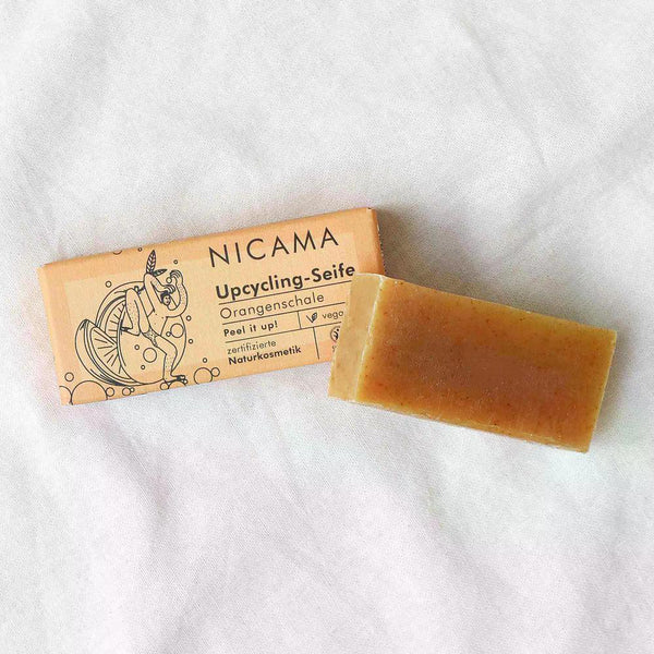 Savon peeling upcyclé à l'écorce d'orange