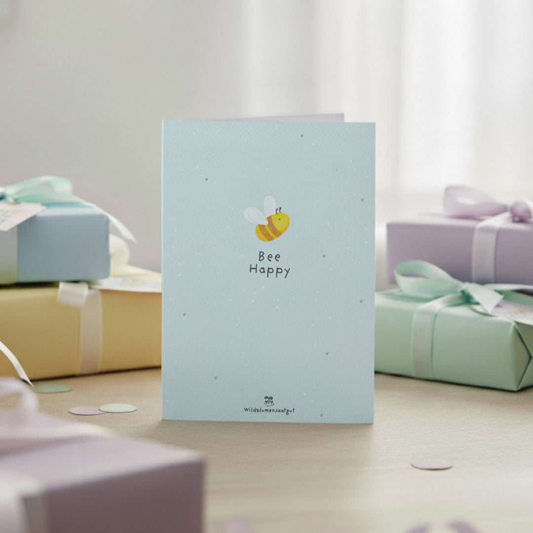 Carte de vœux - Bee Happy