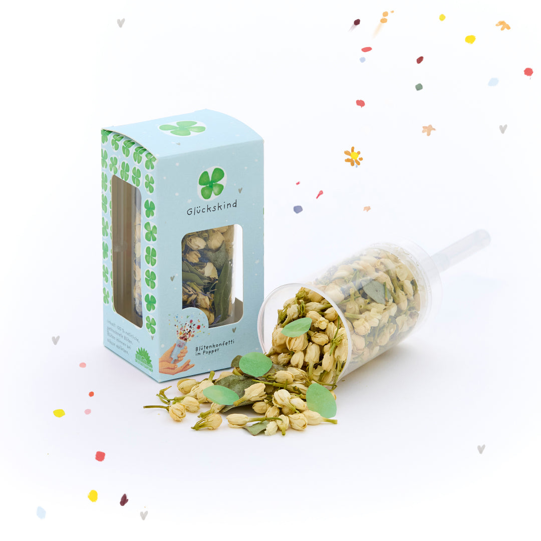 Confettis de fleurs - enfant chanceux