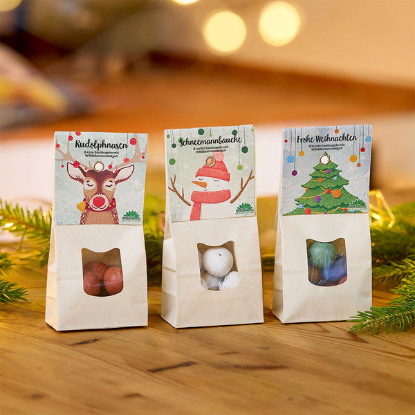 Boules de graines de Noël en lot de 3