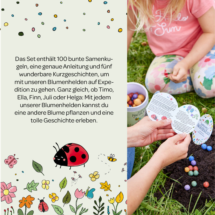 Description du contenu de nos enfants fleurs