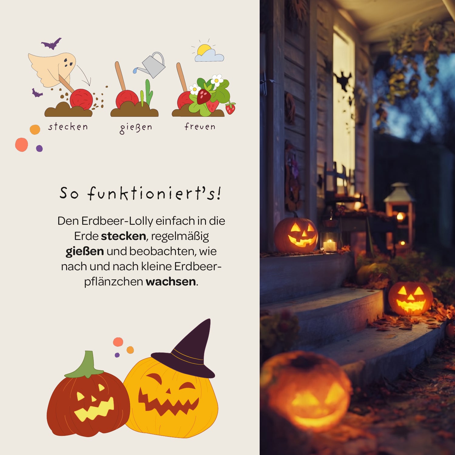 Halloween - sucette fraise - fraise