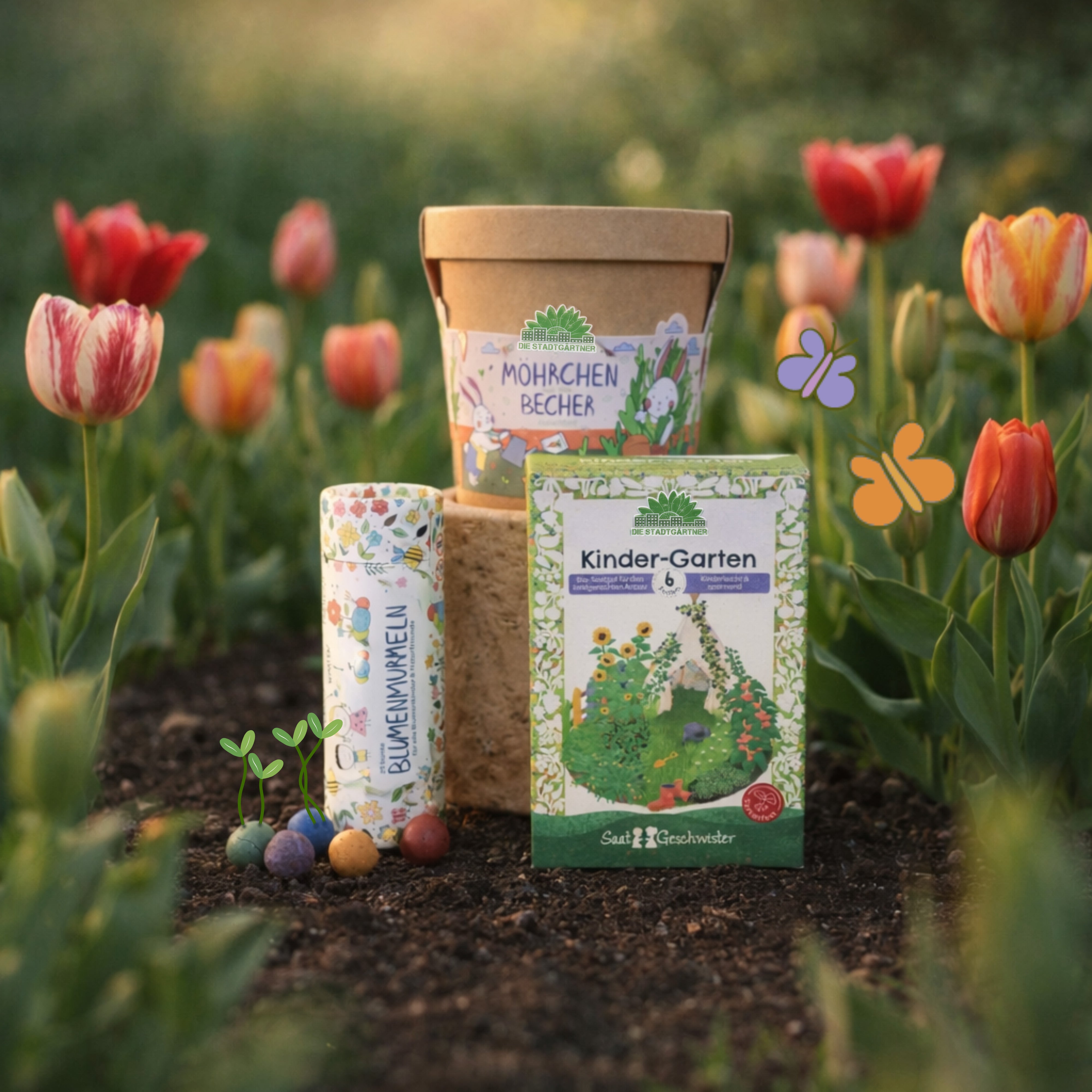 Set cadeaux de Pâques "Jardin d'enfants"