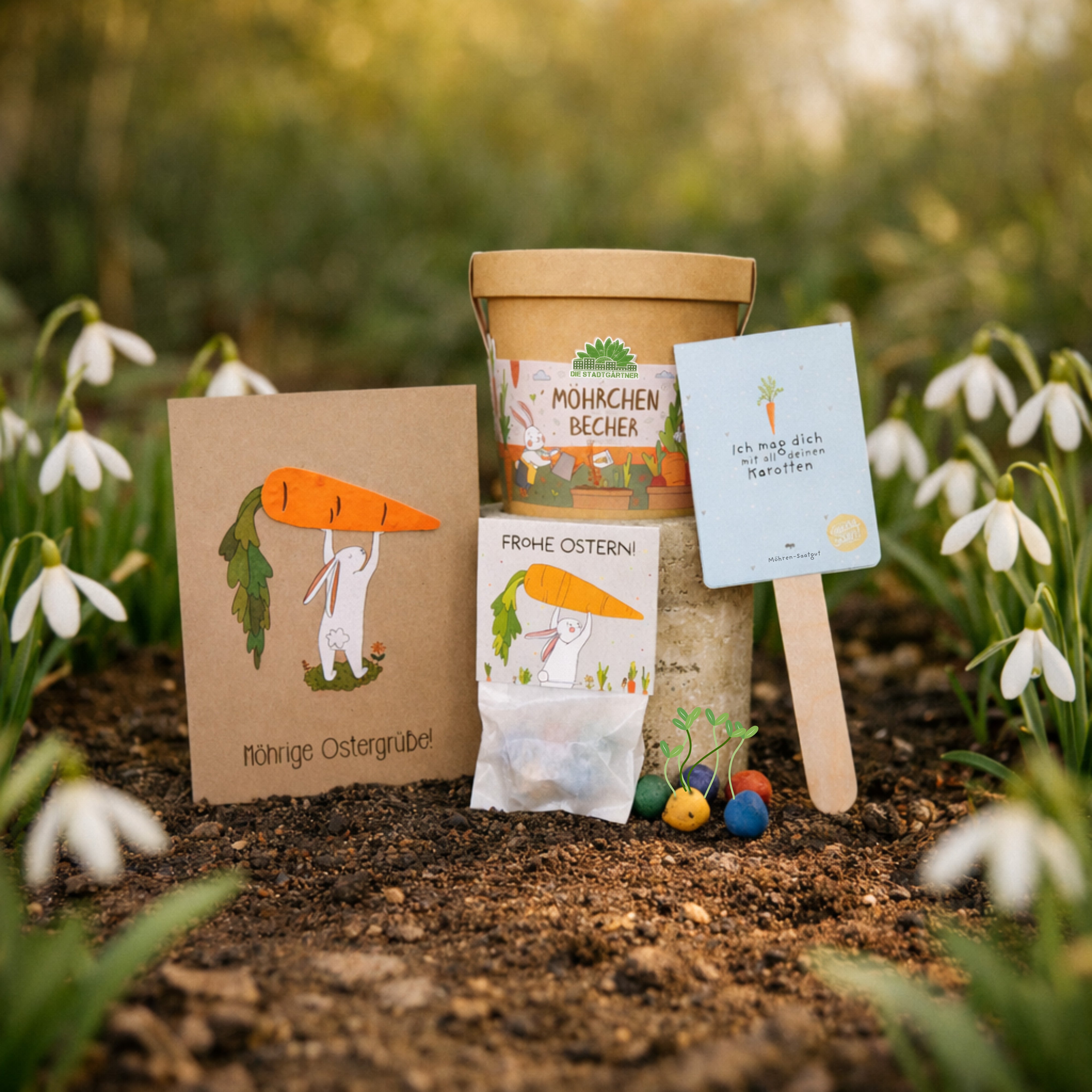 Set cadeaux de Pâques "Tout carotte"