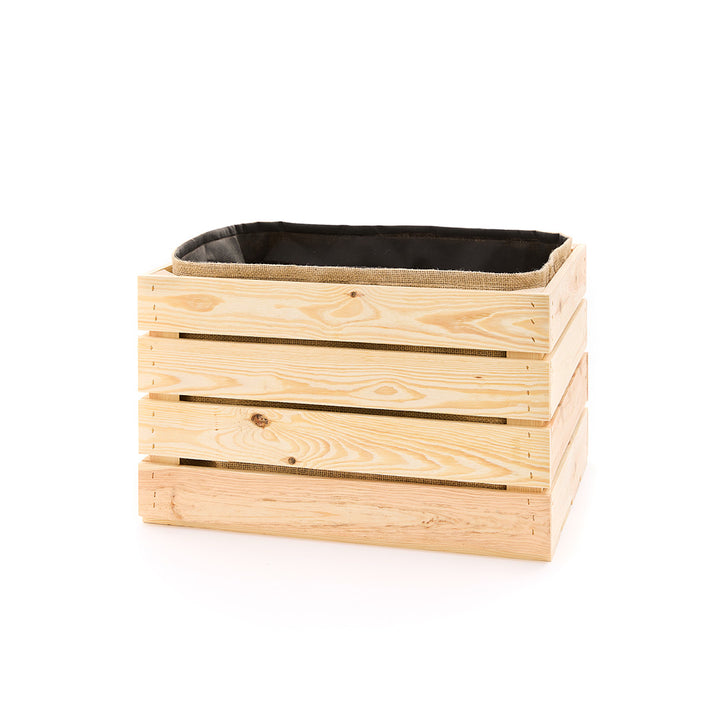 Boîte à fruits avec insert en jute