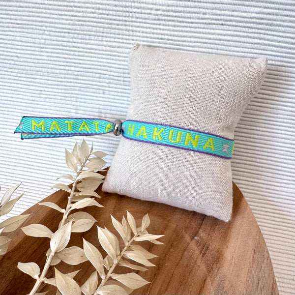 Bracelet en tissu Hakuna Matata