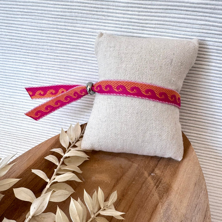 Bracelet en tissu vagues
