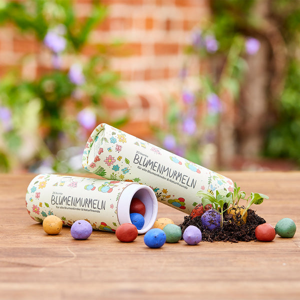 Billes de fleurs pour enfants dans une boîte