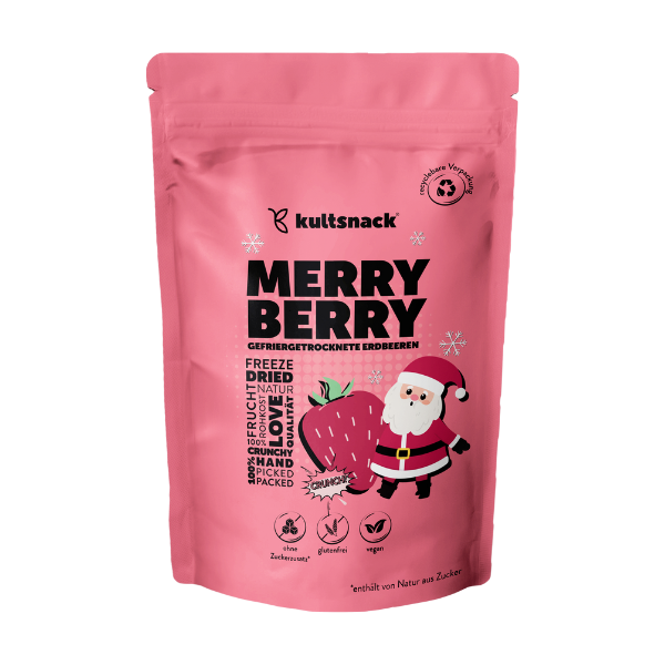 Tranches de fraises lyophilisées « Merry Berry » (20 g)