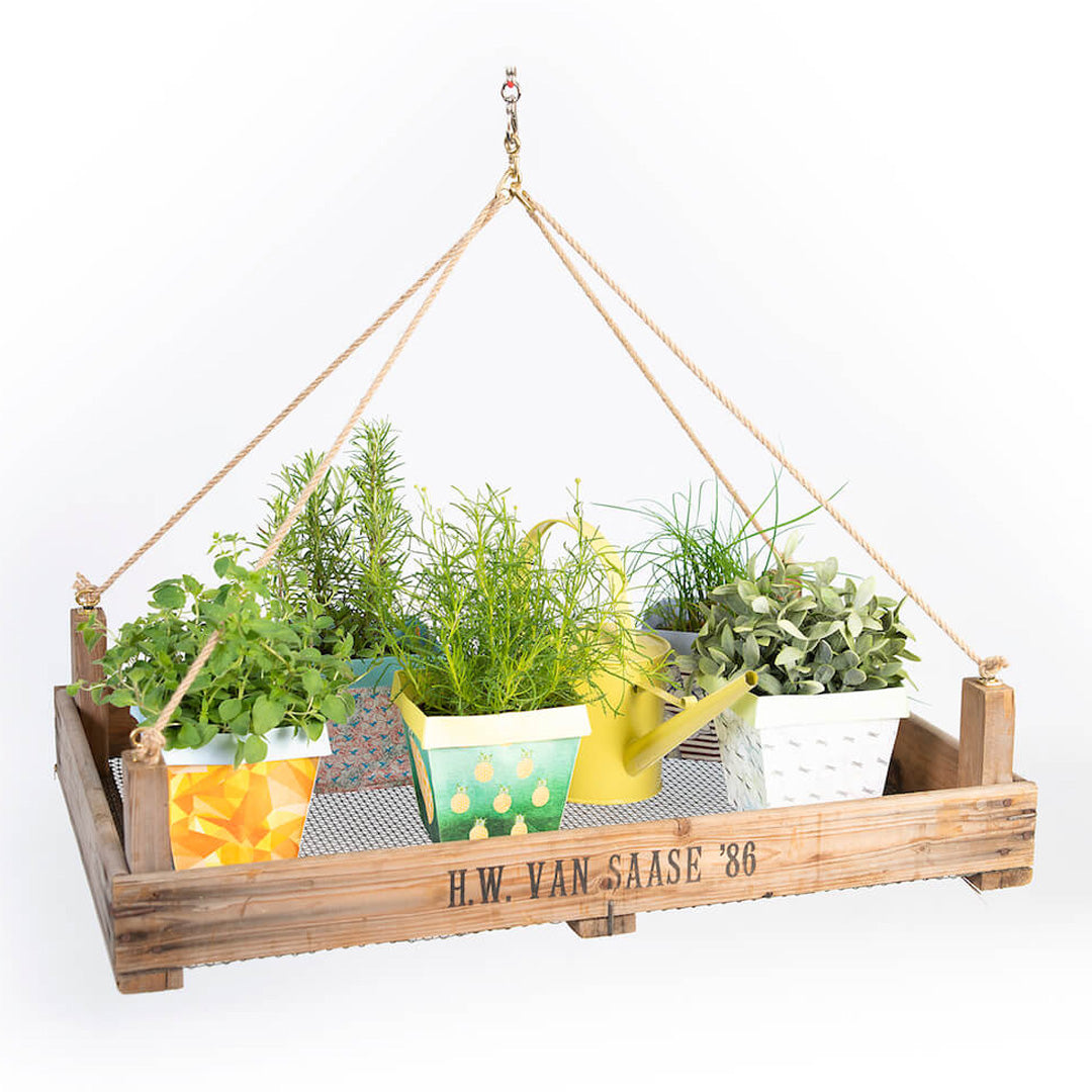 Suggestion de décoration pour panier suspendu