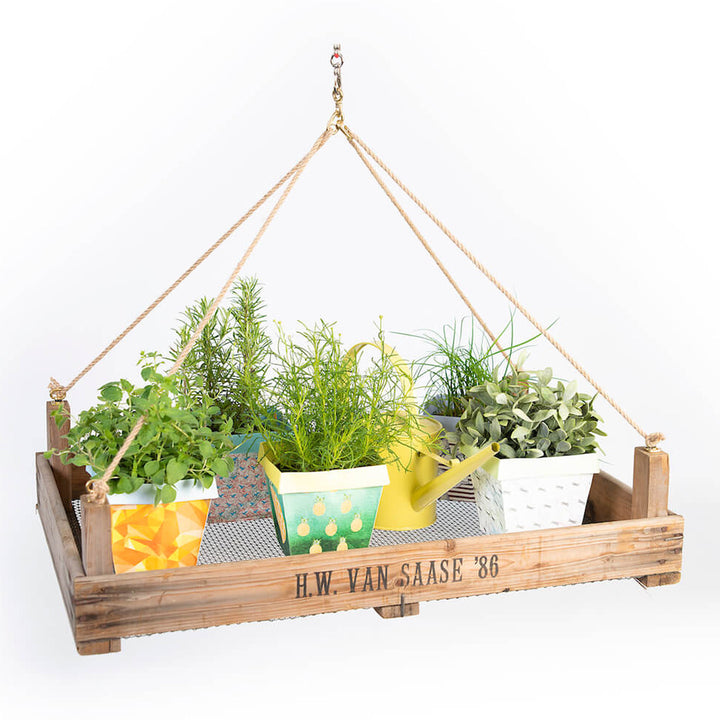 Suggestion de décoration pour panier suspendu