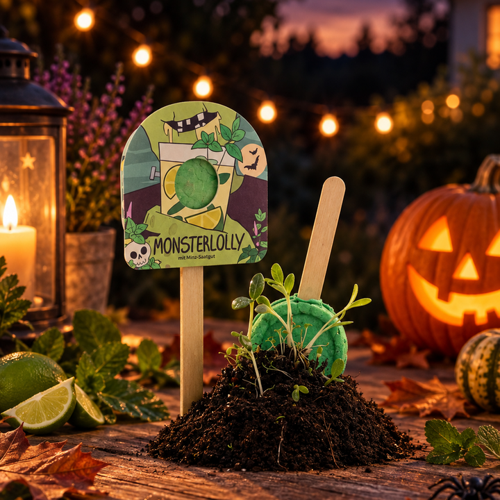 Halloween - sucette monstre - menthe