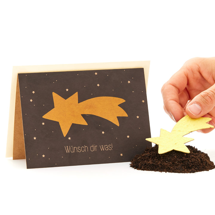 Carte de Noël avec du papier ensemencé à planter