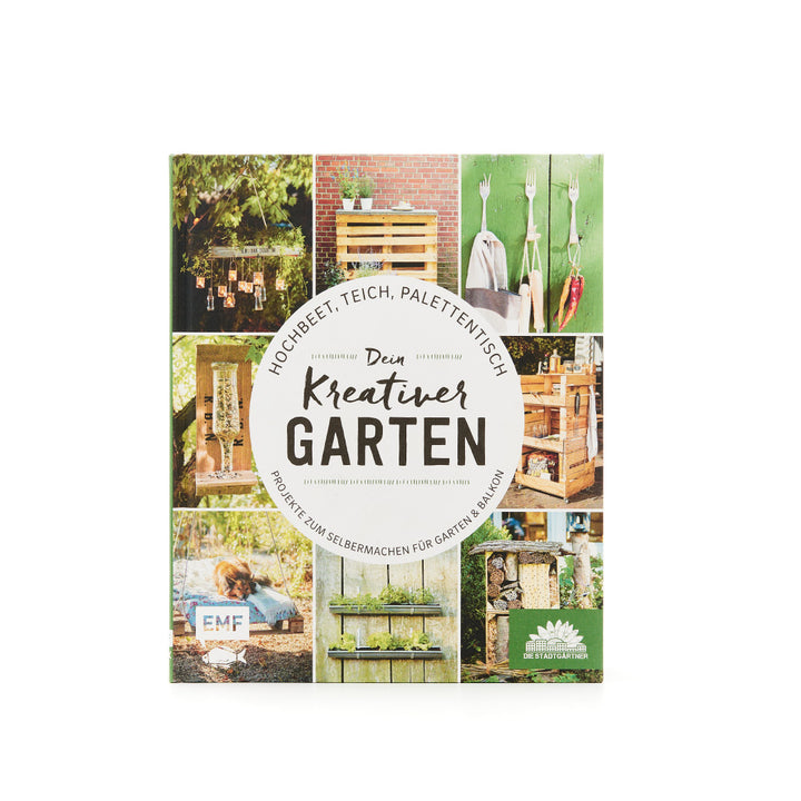 Couverture du livre « Votre jardin créatif » avec des photos de projets de jardin et des idées de bricolage.
